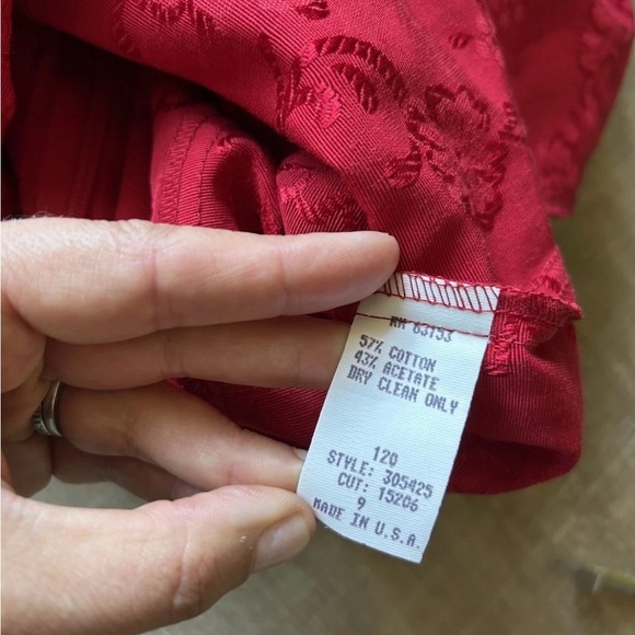 Vintage Y2K Rampage Cheongsam Dress 9 Red Floral Asian Grunge USA Qipao NWT - Picture 5 of 14